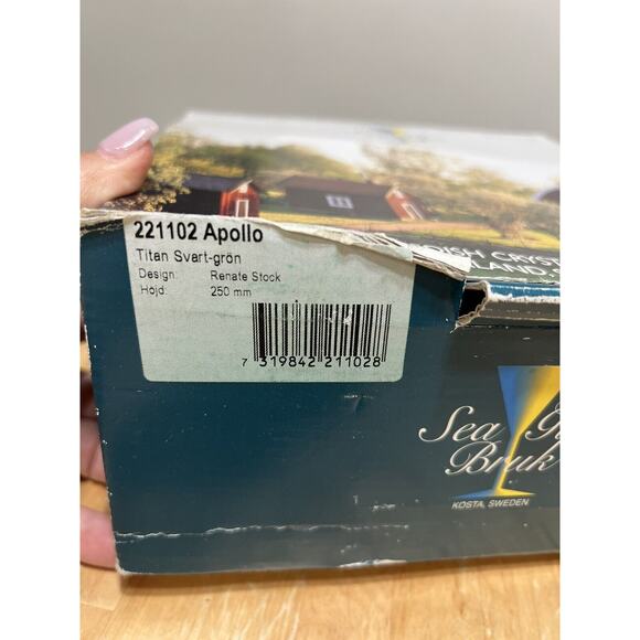 Renate Stock "Male Torso" Apollo Sculpture, Vase, Sea Glas Bruk, Kosta, Sweden - Picture 5 of 6